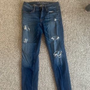 American eagle ripped jeggings